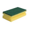Easy grip foam backed scourer for multipurpose use, large size, 3 pcs. / package  (yellow with green scouring surface)